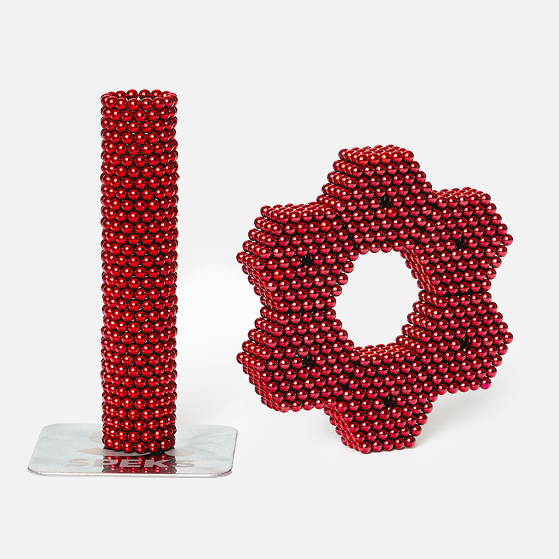 Buy Magnet Balls - 216 Pcs of Red Color 5mm Magnet Balls Online - Magneticks